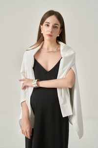 Camisa Holgada Minimalista para Mujer - Manga Larga, Detalle de Botones, Top Casual Sólido y Transpirable - Product Image 6