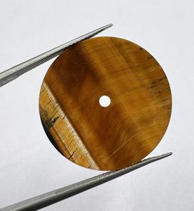 หน้าปัดนาฬิกาพร้อมกลไก NH35 ประดับด้วยหินไทเกอร์อายธรรมชาติ สีน้ำตาล/ดำ ขนาด 24.5 มม. หนา 1 มม. ดีไซน์คลาสสิก สวยงาม เหมาะสำหรับการประกอบนาฬิกา - Product Image 2