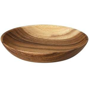 Bol en bois artisanal contemporain pour la cuisine moderne, idéal pour mélanger les salades et une présentation élégante lors des repas - Product Image 1