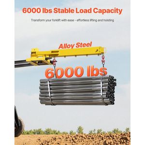 Gru mobile manuale con capacità di 6000 libbre, braccio telescopico da 56,1 pollici e 2 ganci. - Product Image 2