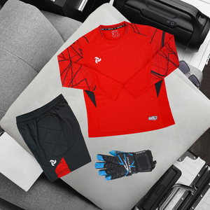 Ensemble de maillot de gardien de but personnalisé GEA II à manches longues, avec coudières et protections de hanche rembourrées, séchage rapide, respirant, uniforme de football OEM ODM - Product Image 2