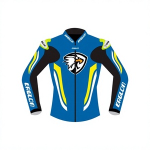 Chaqueta de Cuero Vacuno Personalizada para Hombre, Estilo Racing, Hecha a Medida |   Equipo de Motociclismo Personalizado al por Mayor, Nivel 2 CE - Product Image 1