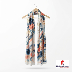 High Quality Luxury Printed Long <b>Scarf</b> Soft Fabric Head <b>Scarf</b> Custom Branding White Label OEM ODM Textile Manufacturer - Product Image 2