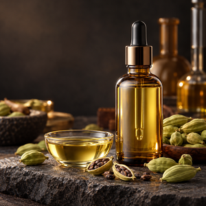 Life & Pursuits Raw Cardamom Flower Essential <b>Oil</b> 100% Pure Cold Pressed Brightening & Blackhead <b>Removal</b> for Oily/All Skin Types - Product Image 1