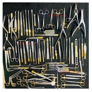 Vente en gros d'usine : Kit d'instruments de rhinoplastie manuels de haute qualité certifiés CE, 82 pièces, en acier inoxydable pour chirurgie générale - Product Image 1