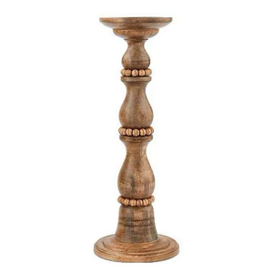 Black Textured <b>Candle</b> Holder, Handcrafted Wooden Taper <b>Candle</b> Stand for Home Decor, Table Styling & Gifts - Product Image 4