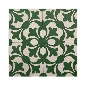 กระเบื้องดินเผาเคลือบด้านกันลื่นสีซีเมนต์คลาสสิกแฮนด์เมดขนาด150x150มม. สำหรับวิลล่ากลางแจ้งในบ้านของตกแต่งบ้าน - Product Image 3