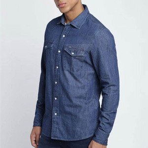 Camisas de Mezclilla para Hombre, Diseño de Primera Calidad, Transpirables, para Primavera, Cómodas, Duraderas, con Textura Elegante y Corte Moderno - Product Image 2
