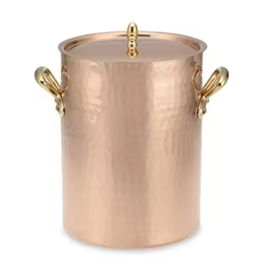 Silver Cylinder Metal Food <b>Storage</b> <b>Container</b> With Wooden Lid And Bone Handle Airtight <b>Kitchen</b> Canister For Freshness - Product Image 3
