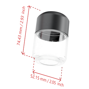 70g 70ml 2.46oz Glass Jar With Child Resistant Lid for Herbal Seasoning Spice - Product Image 2
