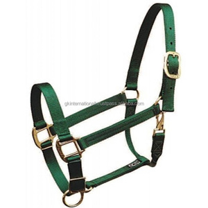 Made from Soft Nylon Webbing Colorful Handmade Nylon Horse <b>Halter</b> in vibrant colors with adjustable head and nose - Product Image 3