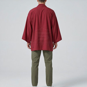 Veste Kimono Japonaise d'Hiver pour Hommes de Haute Qualité, Tissu Doux et Respirant, Coutures Renforcées sur le Devant, Légère, Service OEM - Product Image 5