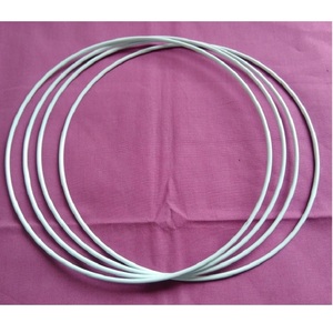Anneau en métal de qualité supérieure pour attrape-rêves, macramé mural, cerceaux floraux et abat-jour, avec revêtement en poudre blanche, en fer de 4 mm - Product Image 3