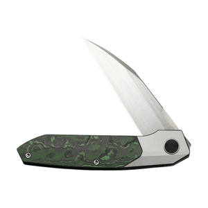 Folding Knives with Green Metal Handle <b>Stainless</b> <b>Steel</b> Blade Portable Folding Design for <b>Outdoor</b> Camping and Everyday Tasks - Product Image 3