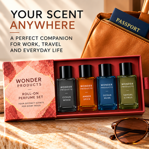 Coffret Cadeau d'Huiles de Parfum Roll-On OEM/ODM 4 Pièces, Fragrance Fraîche Personnalisable Unisexe, Marque Privée avec Designs d'Emballage Personnalisables - Product Image 6