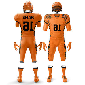 Tenues de football pour jeunes, uniformes de soccer à faible MOQ, ensembles de vêtements de sport athlétiques de compression, uniformes de sublimation multicolores pour hommes américains - Product Image 4