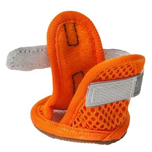 Set di 4 scarpe sandali per animali domestici in Mesh di supporto sportivo-abbigliamento per animali domestici comodo ed elegante - Product Image 3