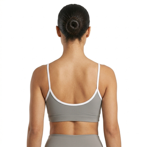 Sujetador deportivo de yoga para mujer, personalizado, de talla grande, con soporte alto, sin costuras en la espalda, de Spandex/Nylon, cómodo para fitness, entrenamiento, gimnasio y pilates. - Product Image 4