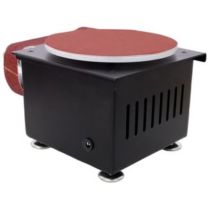 Mini lijadora de banda y disco 2 en 1, velocidad ajustable, eléctrica, para bricolaje, madera, metal, piedra, amoladora de husillo pequeña, máquina de banco. - Product Image 5
