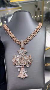 Pendentif Croix 3D Personnalisé en Moissanite VVS, Coupe Ronde, Argent 925, Style Hip Hop, Sertissage Iced Out, Passe le testeur de diamant, Bijoux Fins - Product Image 3