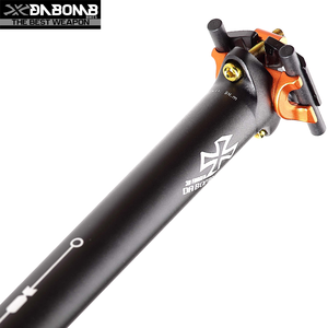 Tija de sillín DABOMB MTB de aluminio forjado en 3D para bicicleta de montaña, 27.2/30.9/31.6 mm, 350 mm, abrazadera de sillín de 2 tornillos - Product Image 2