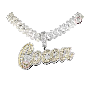 Colgante de Joyería Fina Personalizado con Foto, Estilo Hip Hop, con Incrustaciones de Cacao, para Guardar Recuerdos - Product Image 1
