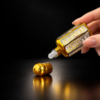 Bouteilles d'huiles essentielles de luxe prêtes à l'emploi, flacons en verre de 24 ml pour déodorant, et flacons en verre vides à bille pour huiles essentielles