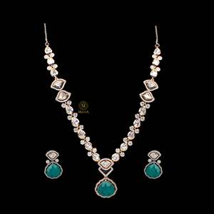 Tushi Polki Necklace Set-Fine Jewelry Set - Product Image 5