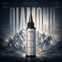 Vernis à ongles professionnel 100 ml, couche de finition transparente effet diamant brillant, gel UV LED, fourniture d'usine