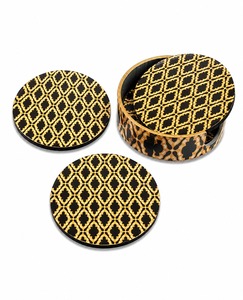 Elegante Juego de Posavasos de MDF Esmaltado con Material de Madera Premium para el Uso Diario en la Cena y Accesorios para Servir Bebidas - Product Image 6