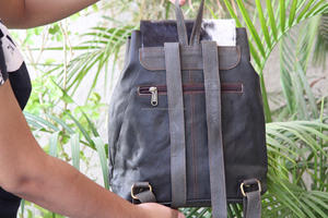 กระเป๋าเป้นักเรียนหนังวัวแท้สไตล์ย้อนยุคขายดีกระเป๋าหนังแท้แบบมินิมอลลิสต์สำหรับ100% - Product Image 6