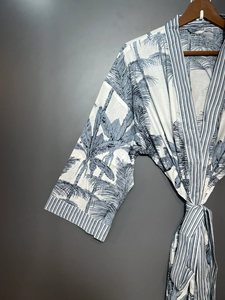 Robe Kimono Imprimée à Motifs de Dessins Animés pour Femme, en Coton Doux, Vêtement d'Intérieur d'Été Fait Main, Style Kimono ODM - Product Image 3