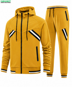 Minimalist Oversized Crewneck Streetwear <b>Tracksuit</b> Men Casual Drop Shoulder Sweatshirt And Jogger Pants Casual Suit - Product Image 1