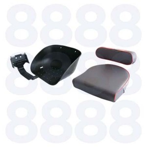 Juego de cojín de asiento Deluxe 1883238M91/1884576M91 (parte superior e inferior) compatible con el asiento del tractor Massey Ferguson 35 135 165 240 265 285 375 390 - Product Image 1