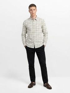 Camisa de Moda para Hombre Enovate, Verano, Casual, a Cuadros, Manga Larga, Cuello Clásico, Cierre de un Botón, 100% Algodón, Transpirable, ODM - Product Image 2