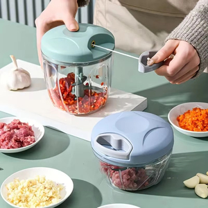 500ml/900ml Manual <b>Vegetable</b> <b>Chopper</b> with Container Plastic Blade Hand Operated Food Mincer <b>for</b> Fruit Herb Shredding - Product Image 1