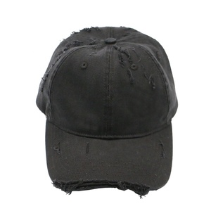 Casquettes de papa non structurées à 6 panneaux, 100 % coton, à visière incurvée, avec logo personnalisé, effet délavé et vieilli, style vintage - Product Image 1
