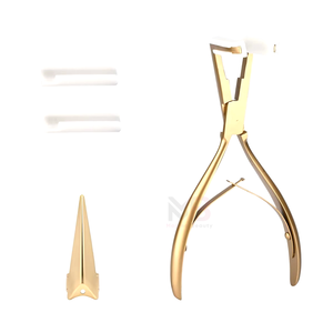 Professional Stainless Steel Extensions <b>Tape</b> Sealing Pliers Hair Extension Styling Tools Non-Slip <b>Tape</b> in Hair Extensions Pliers - Product Image 2