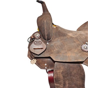 Selle de cheval Western en cuir de qualité supérieure pour la course de baril, toutes tailles disponibles - Product Image 4