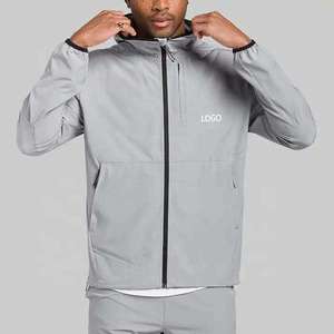 Custom Logo Men's Lightweight Windbreaker Jacket Waterproof Outdoor Sports Hooded Windcheater Breathable Activewear Sport <b>Coat</b> - Product Image 2