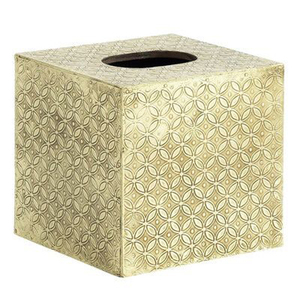 Boîte à mouchoirs très vendue, accessoires de salle de bain, design antique, finition luxueuse, boîte à serviettes en métal à prix de gros - Product Image 1