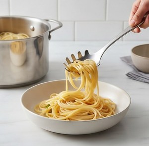 Juego de Cubiertos de Acero Inoxidable con Acabado Mate Clásico, Minimalista, con Tenedor, Espátula y Cuchara Ranurada - Product Image 5