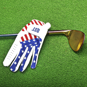 OEM ODM Custom Golf Gloves Polyurethane Breathable Grip Enhanced Sports Training Practice Wholesale Custom Logo Left Hand <b>Hook</b> - Product Image 4