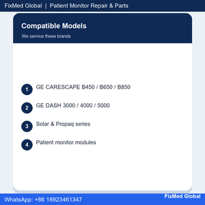บริการซ่อมเครื่องมอนิเตอร์ผู้ป่วยสำหรับ GE CARESCAPE B & Dash Series - Product Image 4