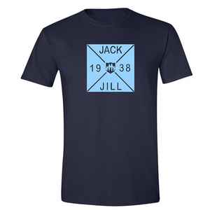 T-shirt graphique pour jeunes Jack and Jill, imprimé 1938, manches courtes, coton, décontracté, streetwear d'été, t-shirt avec logo personnalisé - Product Image 1