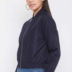 High Quality Customized Style Women's Eco-Friendly Lightweight Breathable Comfortable All Season Bomber Jacket - Product Image 3