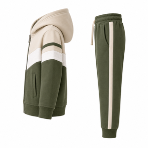 Diseño de chándal de algodón personalizado para jóvenes, ropa deportiva de invierno para la calle, traje de entrenamiento y jogging para niños - Product Image 3