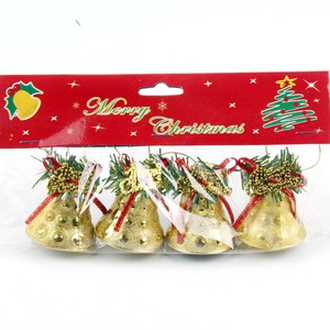 Campanas Navideñas Decorativas al por Mayor, Adornos Colgantes con Lazos para Árbol de Navidad, Fiestas, Decoración del Hogar - Product Image 3