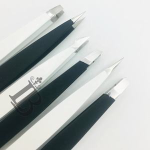 Pince à épiler durable pour sourcils, ciseaux à ongles à ressort à pointe dorée pour cils, ensemble de pinces à épiler avec logo personnalisé, emballage, prix de gros - Product Image 5