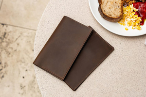 Carpeta Delgada de Cuero Genuino para Facturas de Restaurante con Cierre Magnético, Presentador de Cheques, Libreta de Pagos para Cafetería al por Mayor LBH-0045 - Product Image 3